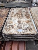+VAT Approx. 30 45x76cm flat bakers oven trays