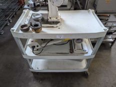 +VAT 90cm 3 tier plastic catering trolley