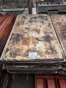 +VAT Approx. 30 45x76cm flat bakers oven trays
