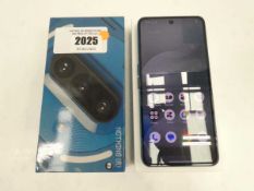 +VAT Nothing Phone 3a Blue smartphone with box and cable