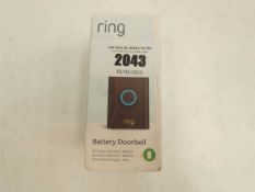 +VAT Ring Battery Doorbell Black