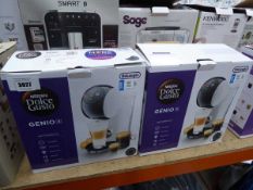 +VAT Two Delonghi Nescafe Dolce Gusto coffee machines