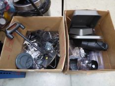 +VAT Two boxes of loose kitchenware