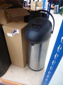 Soup maker, small heater plus a box containing a bag and mixed items