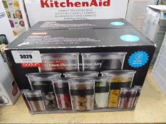 +VAT Two Bodum clear durable storage jar sets