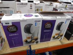 +VAT Two Delonghi Nescafe Dolce Gusto coffee machines