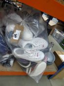 +VAT 17 pairs of ladies shoes of various styles and sizes, new and used, includes- New Balance, Zara