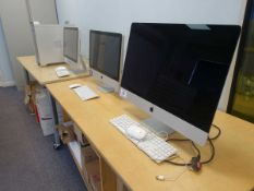 +VAT 4 Apple iMac desktop computers with Apple Mac G5 tower PC and various peripherals
