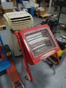 +VAT Mobile air conditioning unit with Clarke Devil 370SPC heater