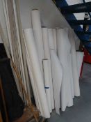 +VAT Small selection of rolled vinyl plus quantity of Foam-X and small selection of various