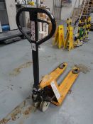 +VAT Yellow pallet truck, 2000kg capacity