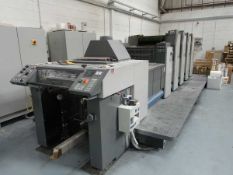 +VAT Ryobi 524GX 4 colour B3 press with coater, Atlas Copco GX2 compressor and accessories, Year: