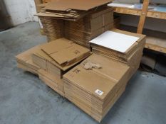 +VAT Pallet of assorted size cardboard cartons
