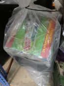 +VAT Bag containing various sponges, yellow gloves etc