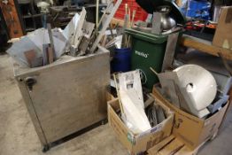 +VAT A range of scrap metal offcuts to include mild steel, stainless steel etc.