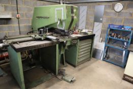 +VAT Pierce-All Perf-o-Mator metric punch press with a range of tooling, model 30-25 48-30