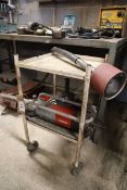 +VAT Suhner flexible drive single phase electric grinder mounted on trolley