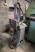 +VAT Vanco 2" veritcal linisher, 3 phase electric