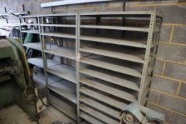 +VAT 3 grey bolted light duty racks