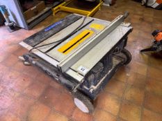 NO HAMMER VAT - Ryobi ETS-1825 10" folding table saw, 110v, S# 05003678 (This lot is located in