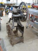 Manual Strip Bending Rolls on heavy stand