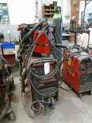 Lincoln LV425 mig welder with LF33 wire feed with torch and Coolarc 25 cooler