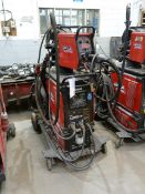 Lincoln Power Wave S350 CE Mig welder with Coolarc 50 cooler, LF45 Wire feed and MB EVO 501 D torch