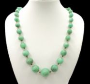 Vintage Amazonite Graduated Beaded Necklace