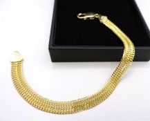 New 14k Gold On 925 Sterling Silver Bracelet