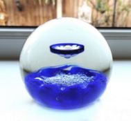 Signed Selkirk Glass Paperweight c. 1981