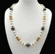 Gold On Silver Akoya Pearl Necklace Necklace With Gift Box