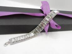 Art Deco Inspired Crystal Bracelet New Gift Box