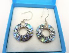 Sterling Silver Suarti Abalone Shell Earrings