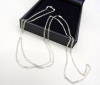 30 Inch Sterling Silver Necklace New With Gift Pouch