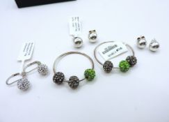 Five Pairs of 'New' 925 Sterling Silver Earrings