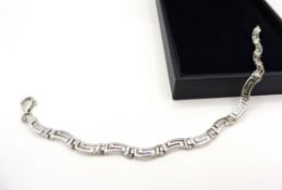 Sterling Silver Greek Key Bracelet 6 Grams