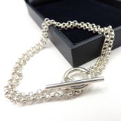 Sterling Silver T-Bar Belcher Bracelet