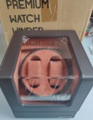 High-Quality Smart Cube Watch Winder Display Box For 2 Watches.