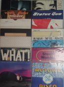 14x Vinyl LPs Etc – Status Quo – Simple Minds – Soft Cell – Stevie Wonder and More.