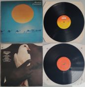 2 Santana Vinyl LPs – Caravanserai 1972 Pressing and Greatest Hits First Pressing. VG+ EX Condition.