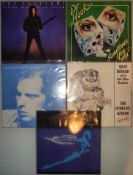 5 x Rock Pop Vinyl LPs – Joe Satriani – Van Morrison – Ivor Biggun Etc. All UK Pressings VG+ To E...