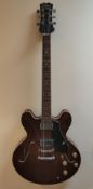 A Very Rare Vintage Circa 80s Encore – Samick Semi Hollow Electric Guitar and Hardcase.