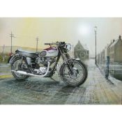 Triumph 1960s Bonneville T120r Extra Large Metal Wall Art