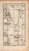 Ireland Rare Antique 1777 Map Kerry Tralee Castlemaine Firies Killarney.