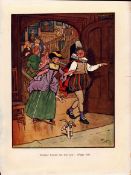 Master Simon Cecil Aldin Old Christmas 1908 Antique Illustration-168.