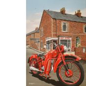BSA Bantam D1 GPO Deliveries Extra Large Metal Wall Art