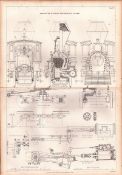 Steam Engine W Collins & Co Glasgow & Edinburgh Antique Diagram-39.