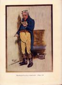 Nasal Solo Tune Cecil Aldin Old Christmas 1908 Antique Illustration-108.