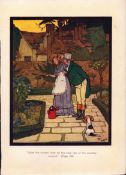 Rosy Lips Cecil Aldin Old Christmas 1908 Antique Illustration-116.