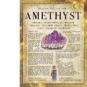Amethyst Crystals Gem Stone Healing Extra Large Designed Metal Wall Art